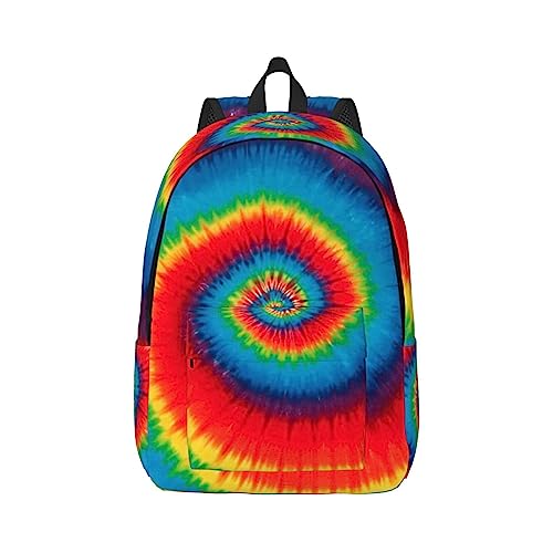 Sac à dos décontracté noir tie dye OUSIKA pour ordi S