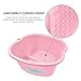 Ownest Foot Bath Spa,Water Spa and Foot Massage, Sturdy Plastic Foot Basin for Soaking Foot,Toe Nails, and Ankles,Pedicure,Portable Foot Tub-Pink