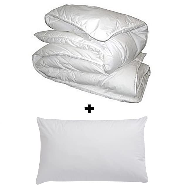 S Green Linens Cot Bed Duvet and Pillow Set 120 x 150cm Anti-Allergy - Available in 4.5, 7.5 and 9 Tog (4.5 Tog)