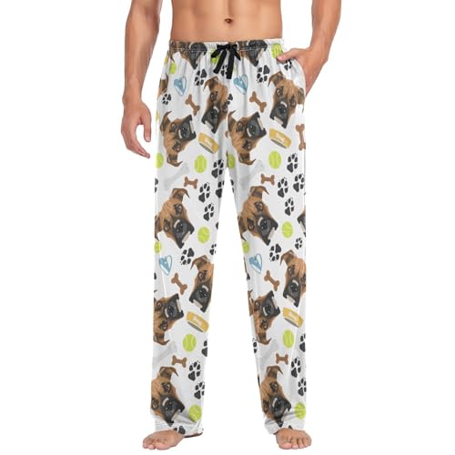 Aslsiy Mens Pajama Pants Pajama Bottoms Lounge PJ Pant for Men