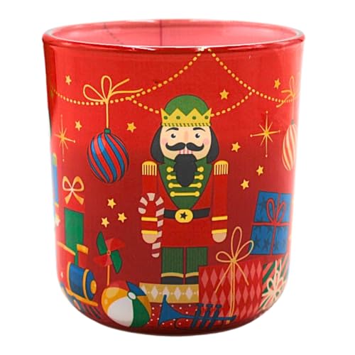 Vela aromática con diseño de cascanueces de Navidad, vela...