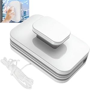Herramienta de limpieza magnética de parabrisas, limpiador de ventanas de doble cara con cuerda anticaídas para vidrio de una sola capa de grosor de 0.118-0.394 in, herramienta de limpieza de ventanas