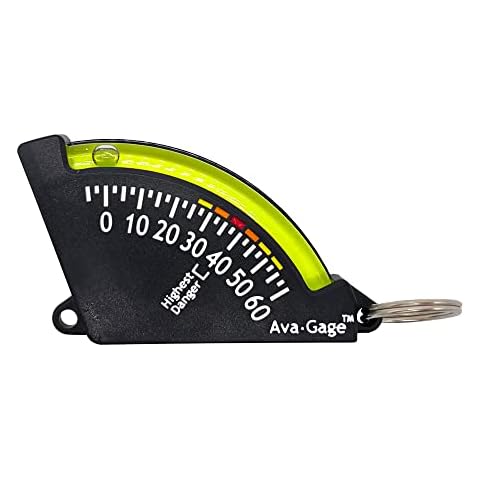 Sun Company AvaGage - Avalanche Danger Indicator | Skiing and Snowboarding Slope Meter | Trail Inclinometer Cover