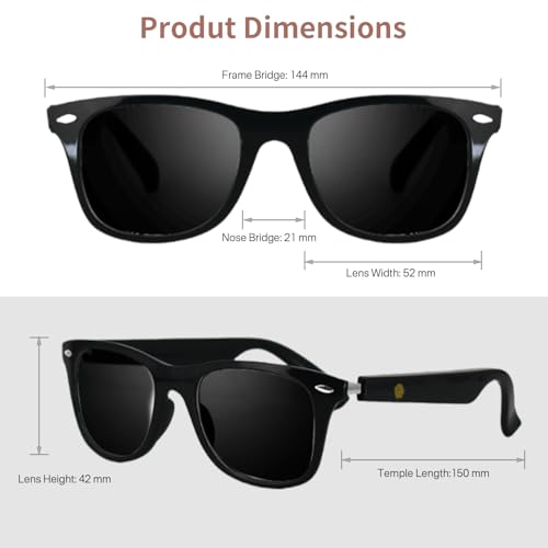 Image of Smart Glasses for Men Women, Smart Sunglasses for Outdoor Sports