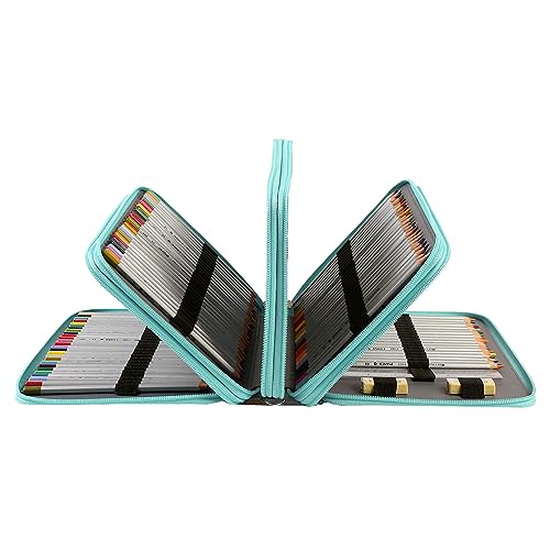 Image of 216 Slots Pencil Case Organizer w /Removal Handle Strap