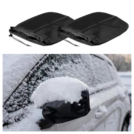 ASUBHA 2PCS Side Mirror Covers, Car Mirror Protector, Waterproof Snow Rearview Cover Protects from Ice Snow Frost Dew Rain Bird Poop, Car Accessories Auto Rearview Protection Cover for Most Vehicles