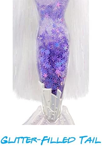 Mermaze Mermaidz Winter Waves - CRYSTABELLA - Includes Mermaid Fashion Doll, Colour Change Fin, Glitter-Filled Tail, and Accessories - For Kids and Collectors Ages 4+