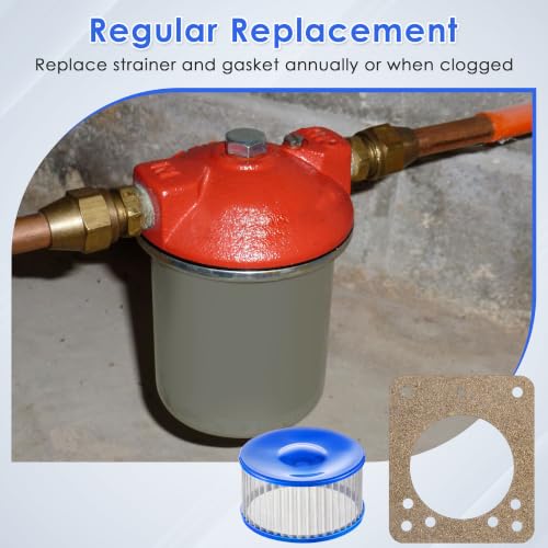 Image of Feekoon 2 Pack Oil Pump Strainer Kits Compatible with Suntec and Beckett