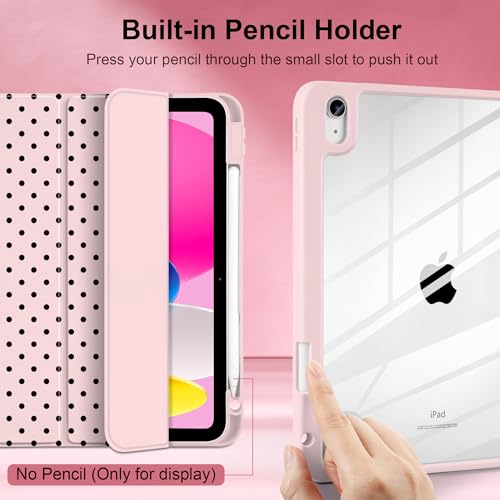 Coque iPad 10e génération 11" 2022 antichoc transparente pour le bureau et les cours