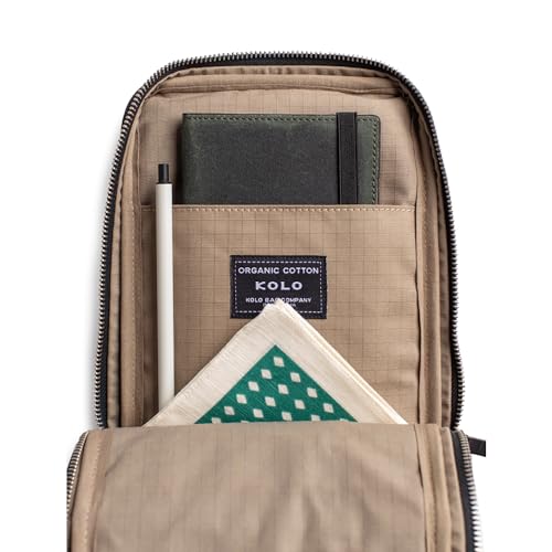 Kolo Keeley Shoulder Sling Bag, Cross-Body Shoulder Strap, Organic Waxed Cotton Canvas4