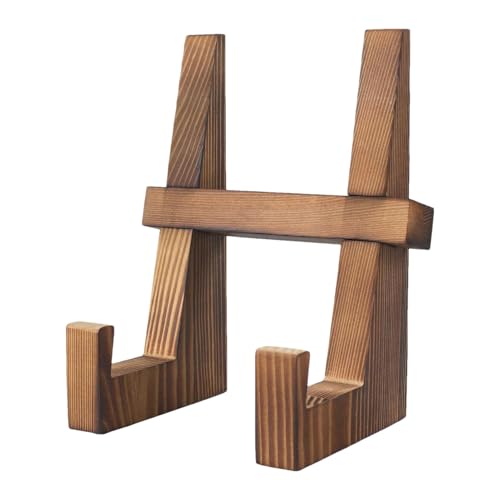 Scaffale Per Libri Di Cucina - 12x12x22,5 Cm Supporto Per Libri Da Bancone In Legno Rustico, Supporto Regolabile Per Lbri Di Cucna Per Bancone Della Cucina, Organizer Per Ricette In Stile Fattoria E