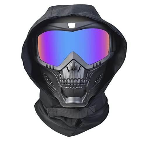 Airsoft Mask Balaclava Full Face and Detachable Anti Fog Airsoft Goggles...