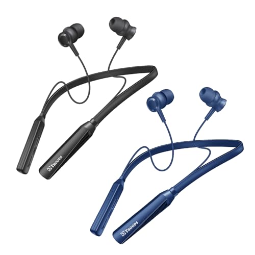 Image of TP TROOPS Wireless In Ear Neckband Bluetooth Earphones with 10mm Drivers, Rich Music Experience, 50 Hours Playtime, Type C Fast Charging, Neckband Earphones with Voice Assistant (Multi)