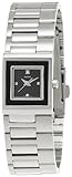 Casio Women's LTP1317D-1C Silver Stainless-Steel Quartz Watch with Black Dial