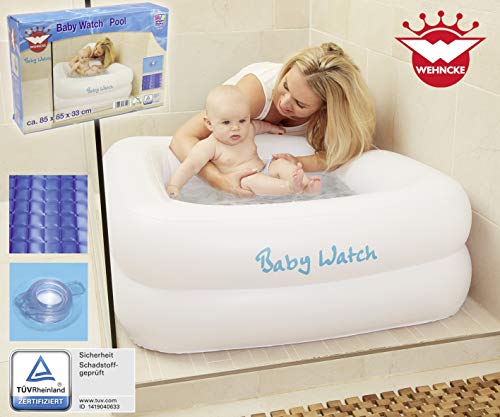 Happy People 18122 Planschbecken-18122 Babywatch Planschbecken, Weiss, 85 x 33 x 85 cm, Weiß