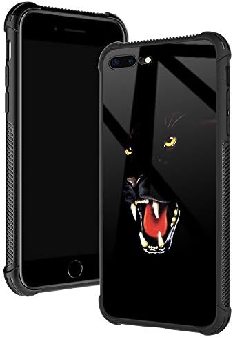 TnXee iPhone 8/SE 2022 Case,Black Panther iPhone 7/SE 2020 Cases for Boys/Men,Fashoin Design Four Corners Shock Absorption Non-Slip Stripe Soft TPU Bumper Frame Case for iPhone SE3/7/8 4.7 inch