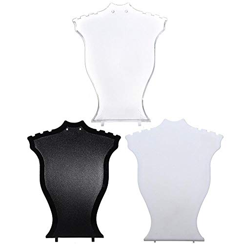 SUCAN Bijoux collier chaîne buste Porte-présentoir Vitrine -noir Cover