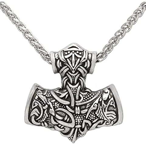 Aizuoni Hammer Necklace - Spearpoint Arrowhead Pendant Chain Cover