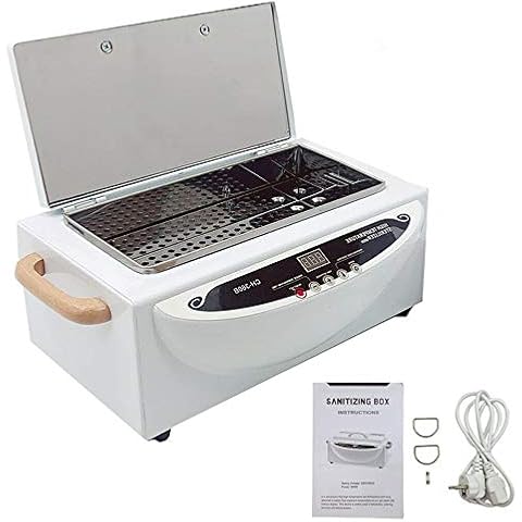 TABODD 500W Heißluftsterilisator Desinfektion, 220℃ Trockene Hitze Sterilisator Hochtemperatur-Sterilisator-Nagel-Werkzeug-Sterilisator mit Timer für Kosmetik, Fusspflegestudios, Friseursalon Cover