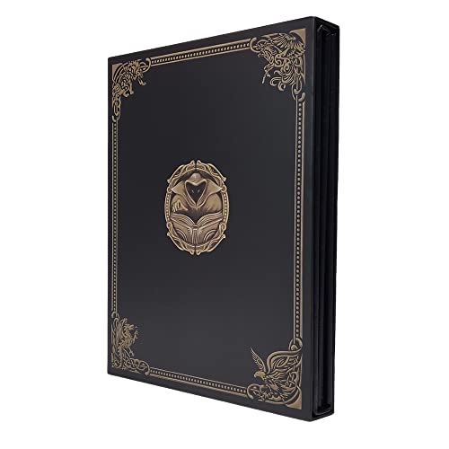 Game Master Screen - 38.5In Landscape Dm Screen Compatible With Dungeons And Dragons And Other Ttrpg - Faux Dragon Skin With Clear Dry Erase 8.5 X 11 Pockets - Slipcase Stores With Dnd Books - Black #TOP3
