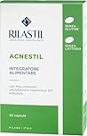 Rilastil Acnestil Integratore Alimentare a base di Probiotici, Prebiotici e Biotina per Pelle a Tendenza Acneica, 30 capsule