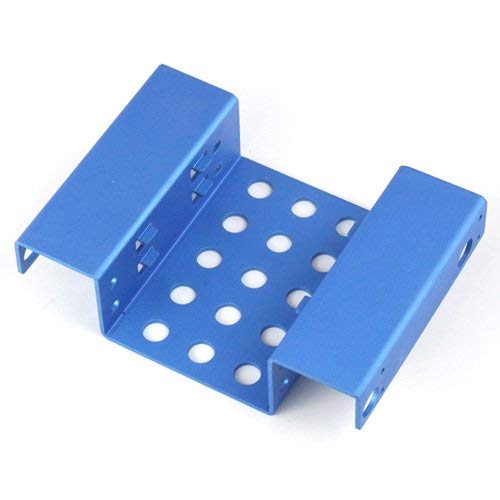 GlobalNiche® 5.25" to 2.5" SSD HDD Rack Aluminum 2-Bay Mount Hard Disk Drive Bracket for destop computer
