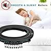 KOLAKO Ceiling Curtain Track, 10Ft Flexible Bendable Curtain Track Wall Mount Black Curved RV Sliding Curtain Rail System Room Divider, Ceiling Track for Shower Curtains #4