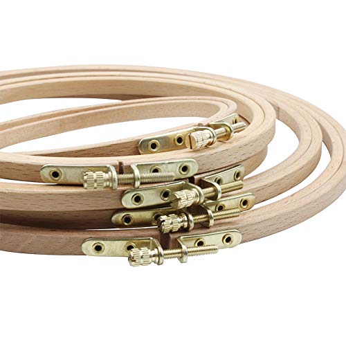 Aros de bordado guofa de madera de haya para bastidores decorativos 6