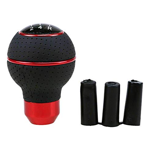 Woetwoat Perilla de cambio de marchas de 5 velocidades, perilla de palanca de cambios universal, perilla de engranaje de coche de bola redonda Cover