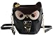 Cute Black Brown Owl Bag / Coin Purse