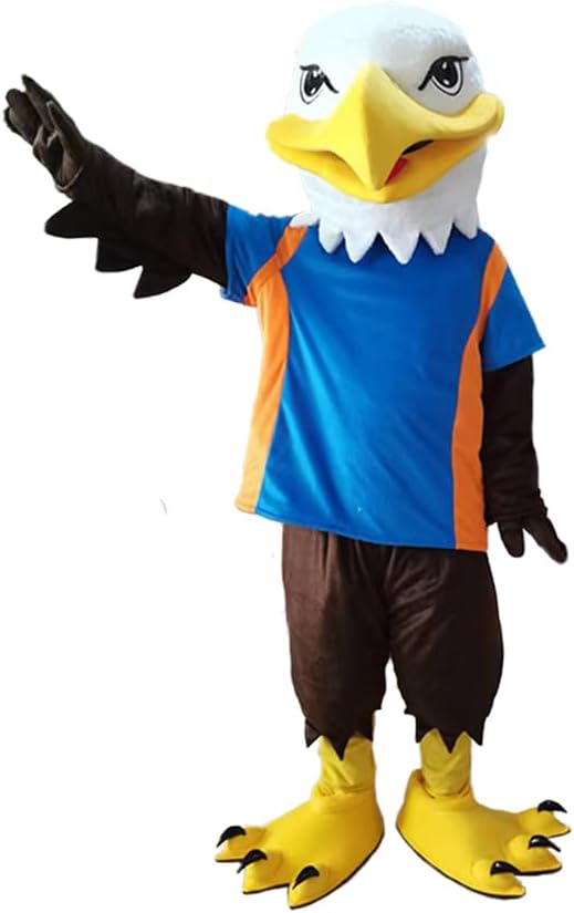 Eagle Mascot Costume School Mascot Suit for School, Team, Sports Events, Parties & Advertising