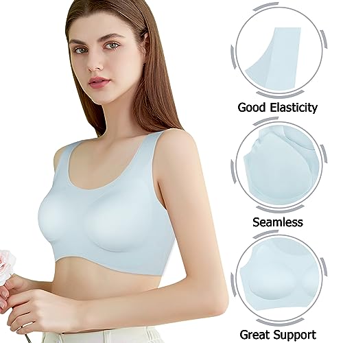 Big Girls Bras Teen Sports Training Bra 12-14 14-16 16-18 Kids Wide Straps Removable Padded Seamless3