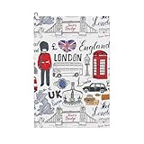 Toallas estampadas I Love London. El mejor golf para hombres y los mejores accesorios de golf para mujer.