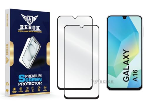 Image of Gorilla Tempered Glass Screen Protector Compatible with Samsung Galaxy A16 [Pack of 2] | Edge-to-Edge, Bubble-Free, Case Friendly, Easy Installation Kit