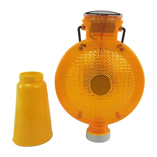 Sinalizador Solar Viário para Cone Automático Obra Luz Solar Sinalização Chuva Led Energia Solar Est