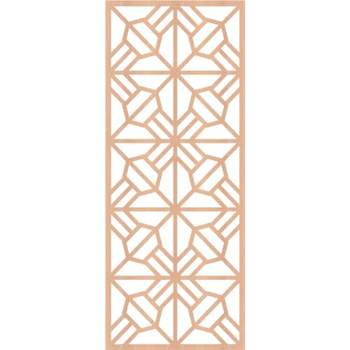 Image of 11 3 /8 inchW x 29 3 /8 inchH x 3 /8 inchT Auburn Decorative Fretwork Wood Wall Panels, Alder