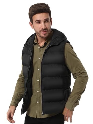 Men's Lightweight Packable Puffer Vest Sleeveless Vest for Hiking - Image 3