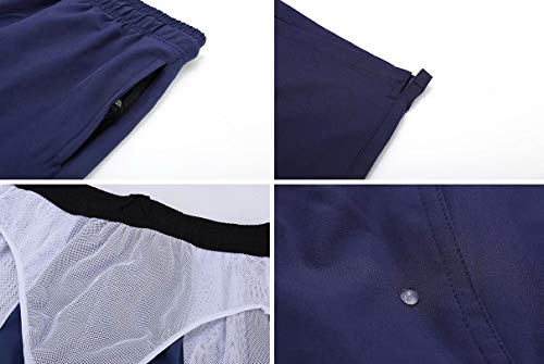 Image of Tyhengta Men's Swim Trunks Quick Dry Beach Shorts with Zipper Pockets and Mesh Lining