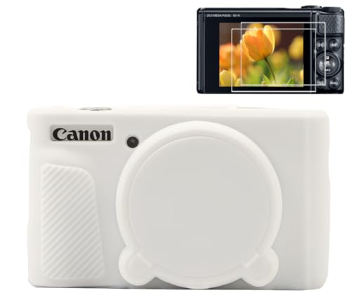 Kameratasche Für Canon SX730/SX740 - Rosa Silikon Hülle Mit Objektivabdeckung