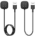 [2-Pack] Charger Cable Compatible with Fitbit Sense/Fitbit Versa 3, Replacement USB Charging Cradle Dock Stand Cable for Smart Watch Sense/Versa 3(3.3 ft/1.0ft)