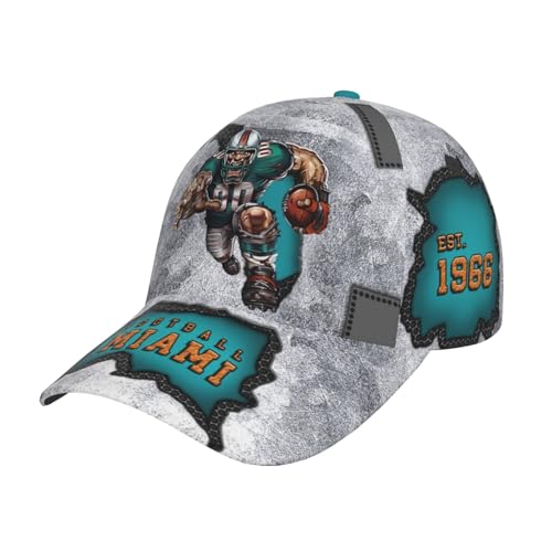 Classic City Silhouette Baseball Cap 3D Print Joinery Adjustable Snapback Hat Game Day for Men Women Fans Gift
