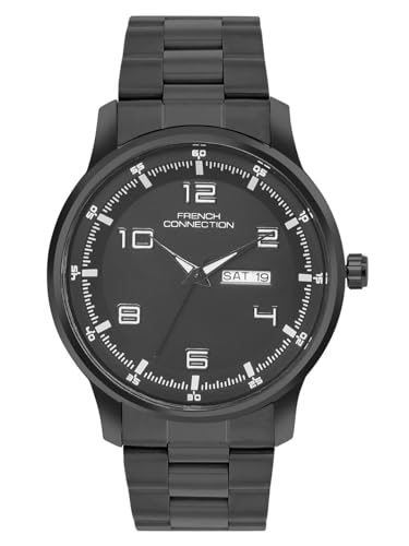 Image of French Connection Black Dial Analog Quartz Watch for Men - FCN0171BM