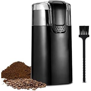 Coffee Grinder Electric, Coffee Bean Grinder Electric, Nut Grain Grinder for Coffee Espresso Latte Mochas, Noiseless…