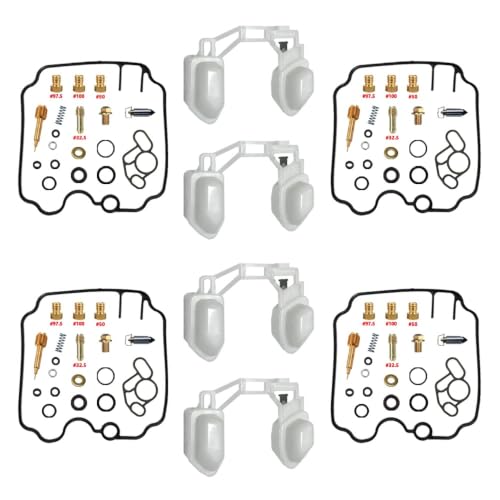 Kit réparation carburateur FZR400RR 4DX joints nitrile flotteur gicleur laiton 400cc 4 cyl