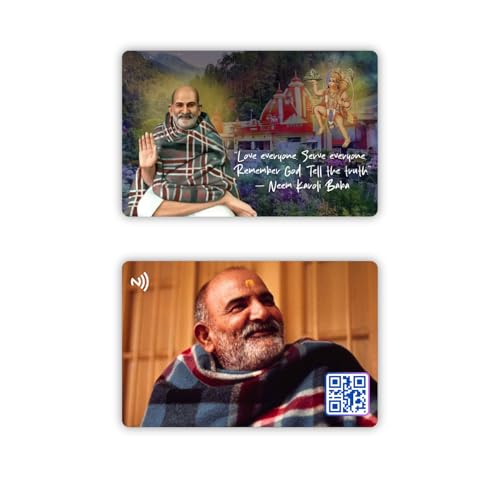 Neem Karoli Baba Card | NFC and QR Enabled | Bhajan & Aarti by tinydabba