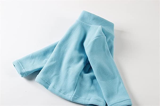 Mud Kingdom Kids Fleece Shirts High Collar Soft Tops Unisex - Image 6