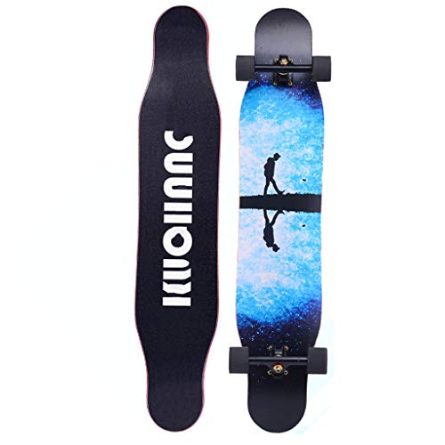 TYXTYX Longboard Drop Through Complete-Board Cruiser 46.5 x 9.0 inch - - Professional