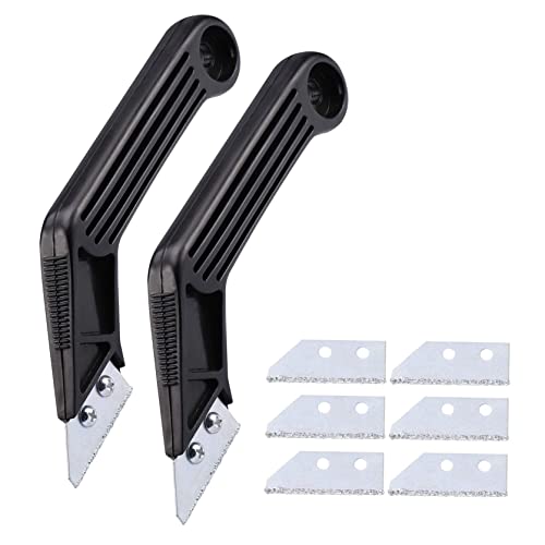 Binnan 2 Piezas Eliminador de Juntas, Rascador de Juntas, Herramienta de Eliminación de Lechada de Servicio Pesado, Azulejo de Cerámica Raspador de Lechada