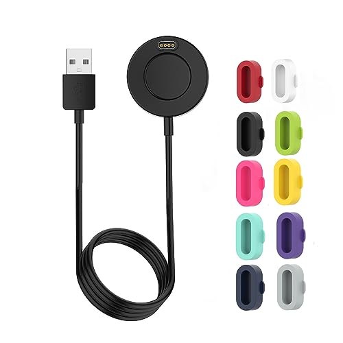 HOMTERN Charger for Garmin Fenix 7 7S 7X/6 6S 6X/5 5S 5X,Vivoactive 3/4/4S,Instinct 2/2S/2X,Venu 2/2S/2 PLUS/SQ/SQ 2 and Forerunner Series,3.3ft USB Charging Cable with 10 Dust Plugs