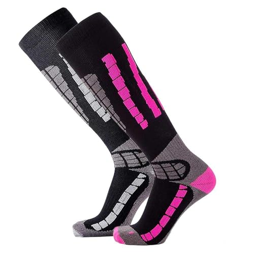 Pure Athlete Ski Socks Warm Merino Wool - Best Lightweight Thin Ski Snowboard...